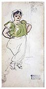  Woman in the green blouse by Jules Pascin 1920